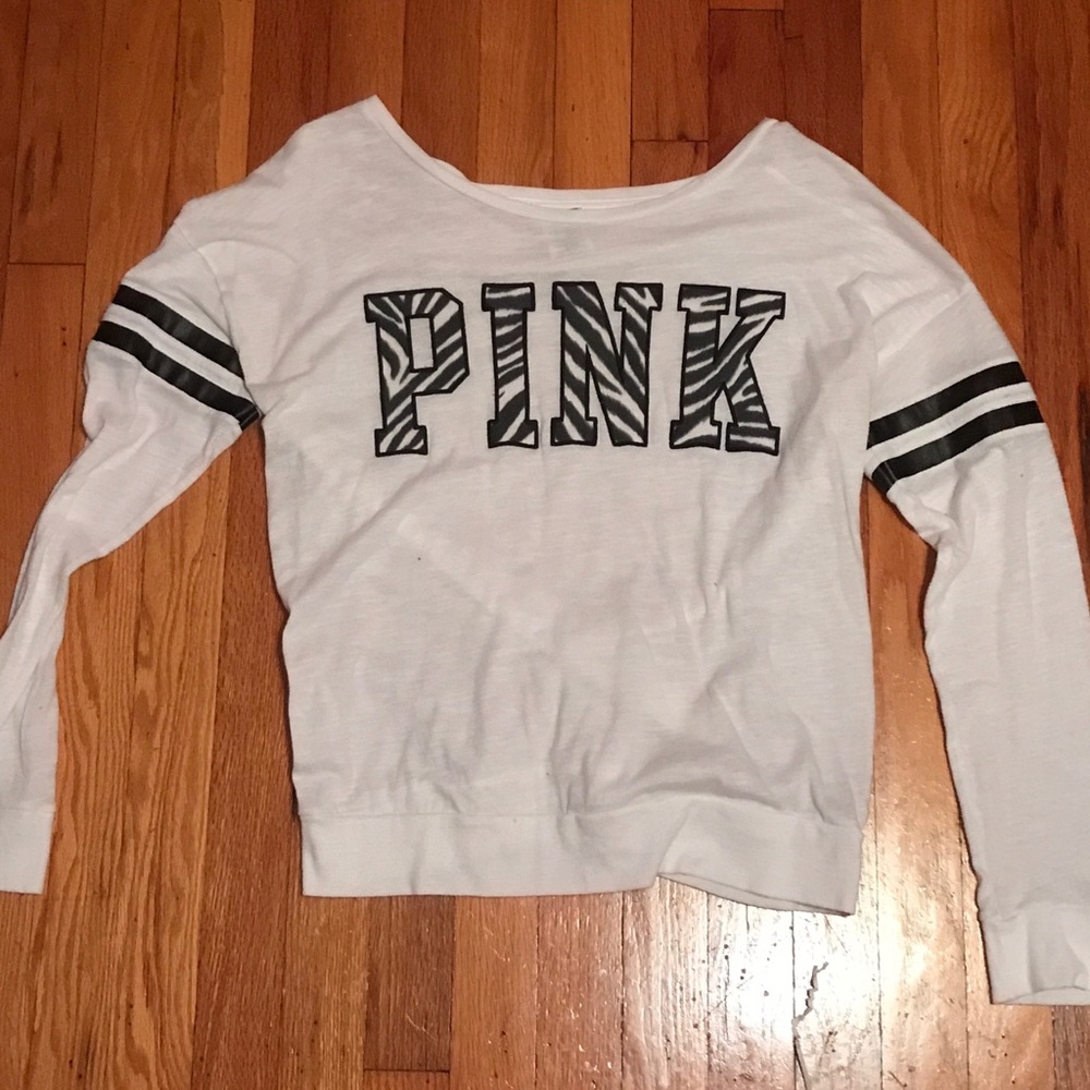 Victoria’s Secret PINK zebra long sleeve shirt